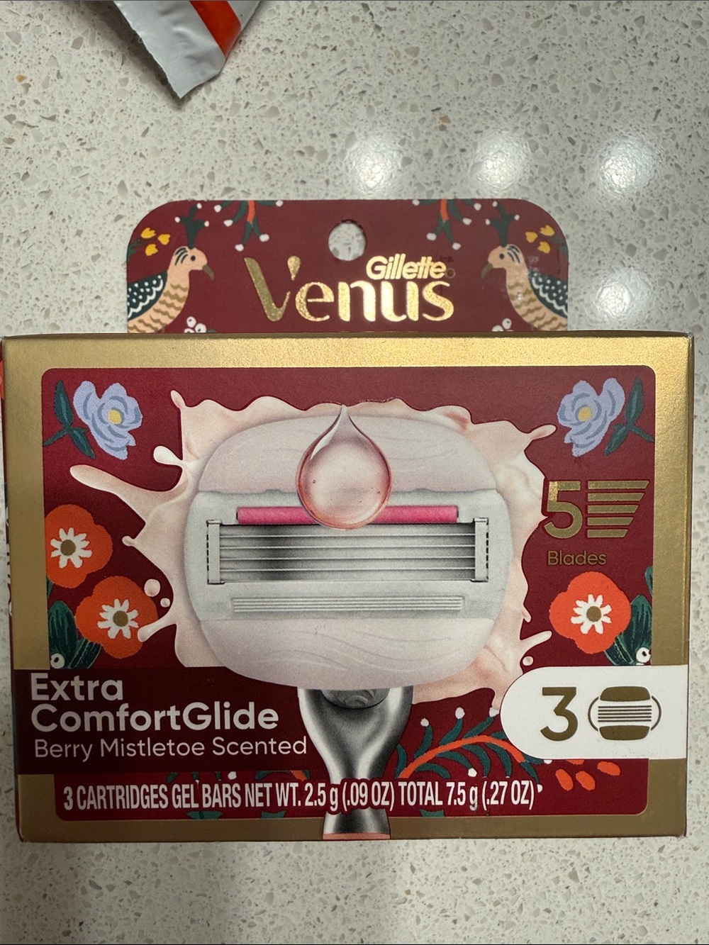 New in box 3 pack of 5 blade razor refills